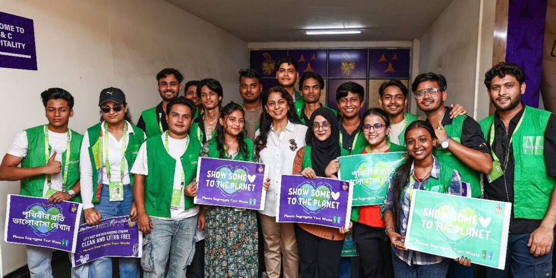 KKR Leads Sustainability: Diverts 84.9% Stadium Waste from Landfills