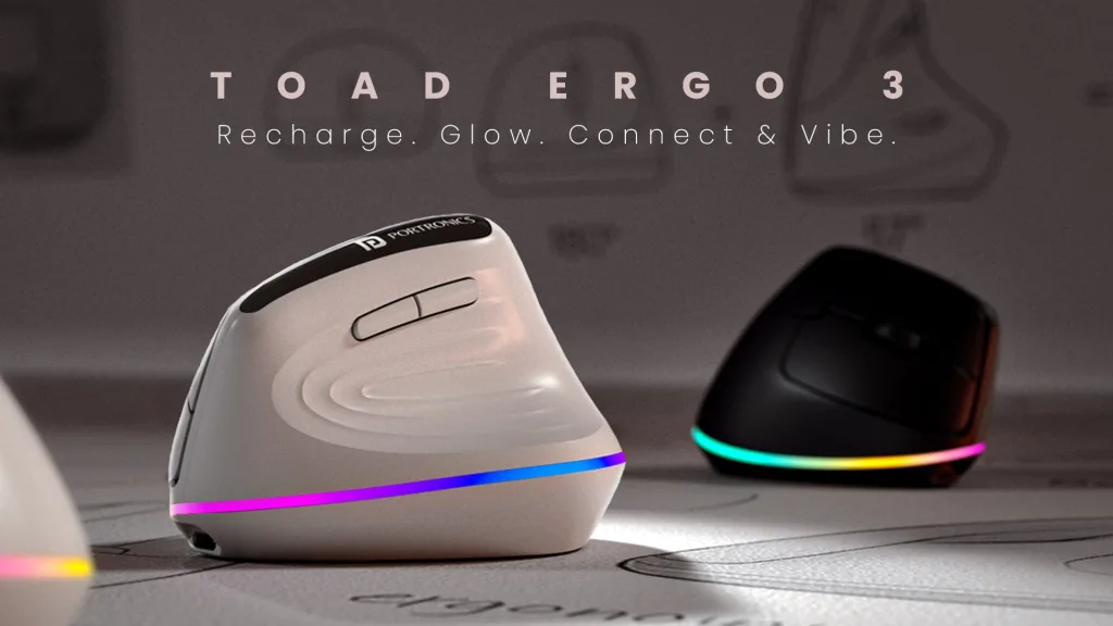Portronics Toad Ergo 3 Vertical Mouse Launched in India