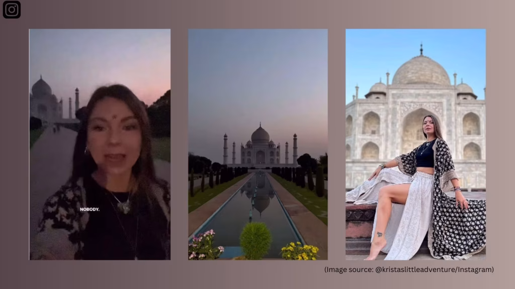 Uk woman taj mahal