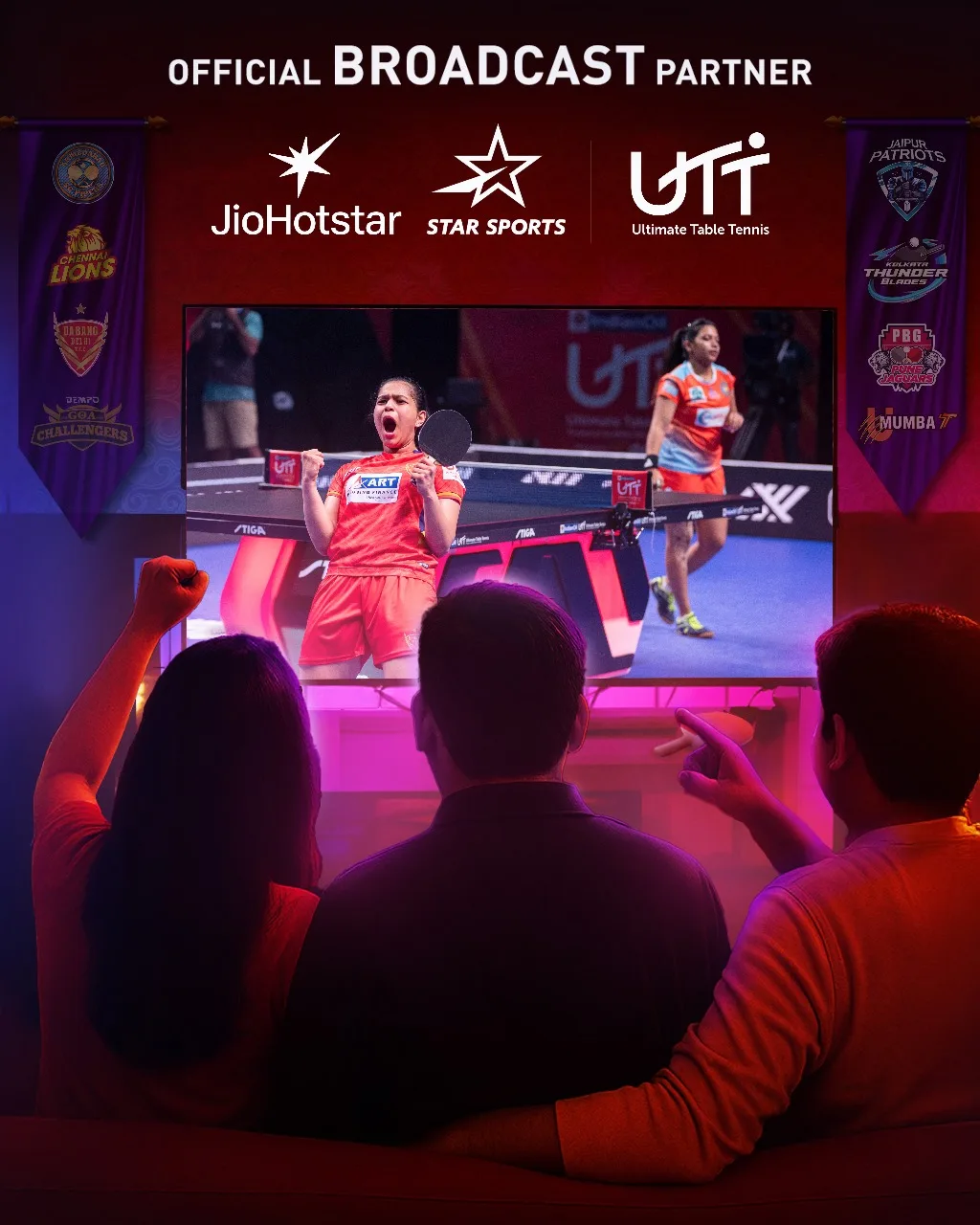 JioStar Joins IndianOil UTT as Broadcast Partner for Three Years