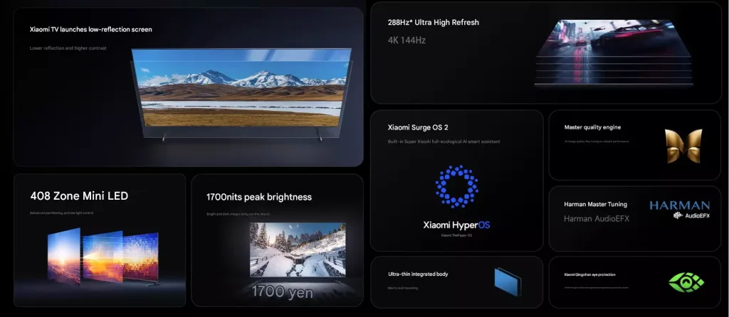 Xiaomi Launches TV S Mini LED 2025 Series with Low-Glare Display 3 Xiaomi tv s mini 2