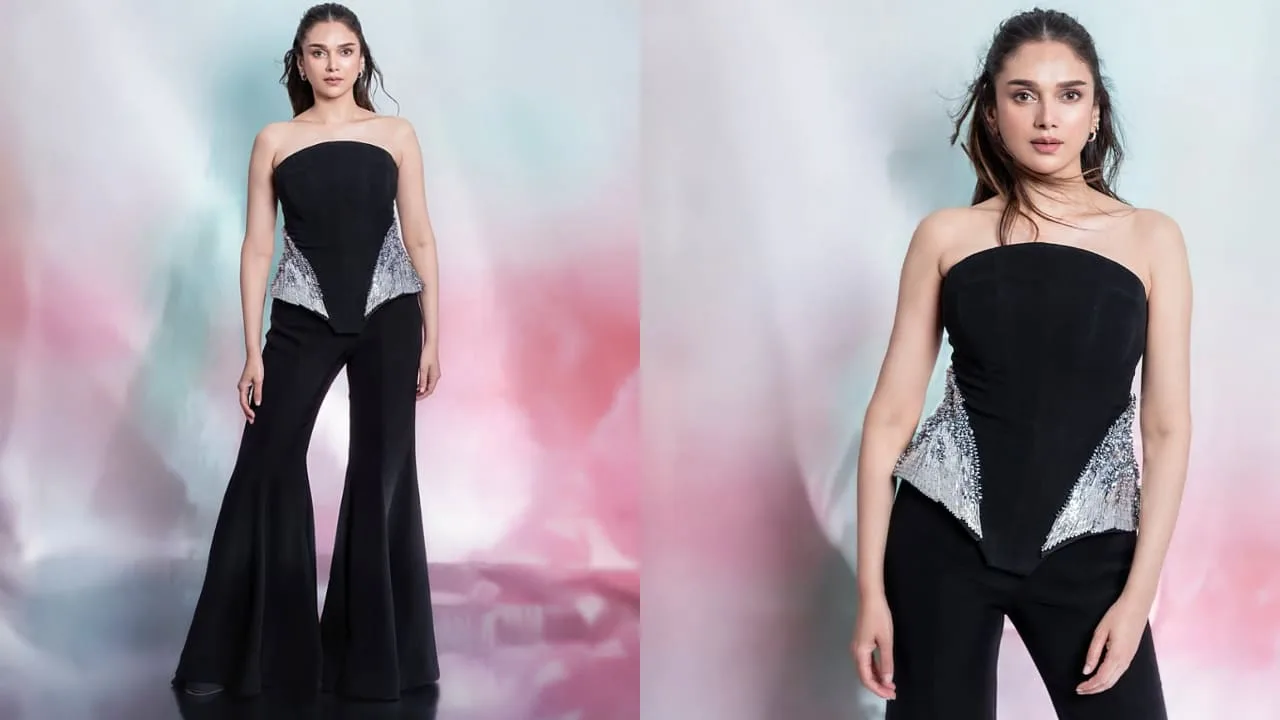 Aditi Rao Hydari Rs 90,000 Peplum Top and Flared Trousers Combo: Ultimate Party Style Guide
