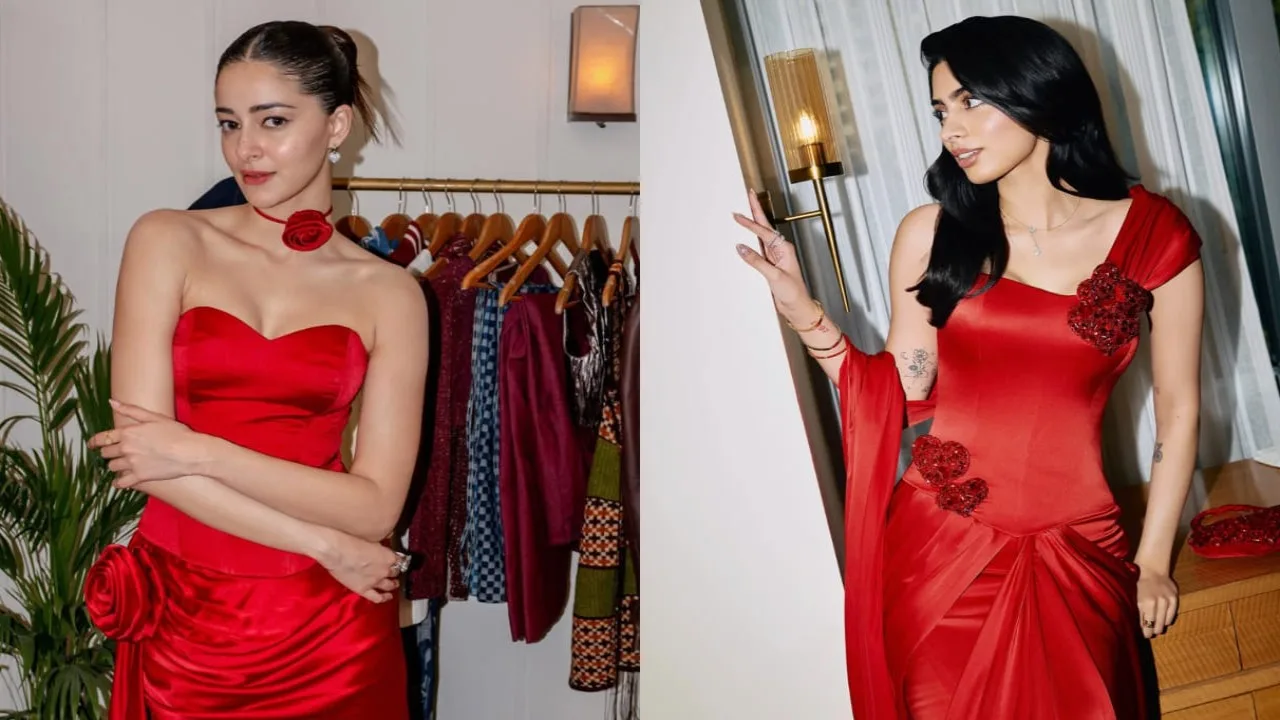 Ananya Panday vs Khushi Kapoor: Who Wore the Red Date Night Outfit Better? Style Showdown Analysis