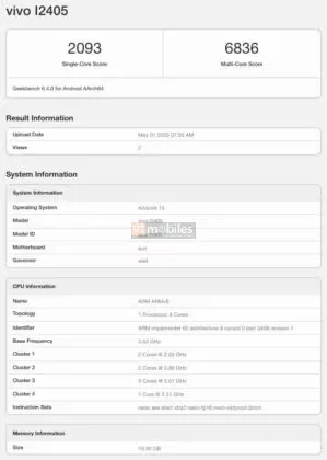 iQOO Neo 10 2 1 iQOO Neo 10 5G Global Variant Spotted on Geekbench with Key Specs