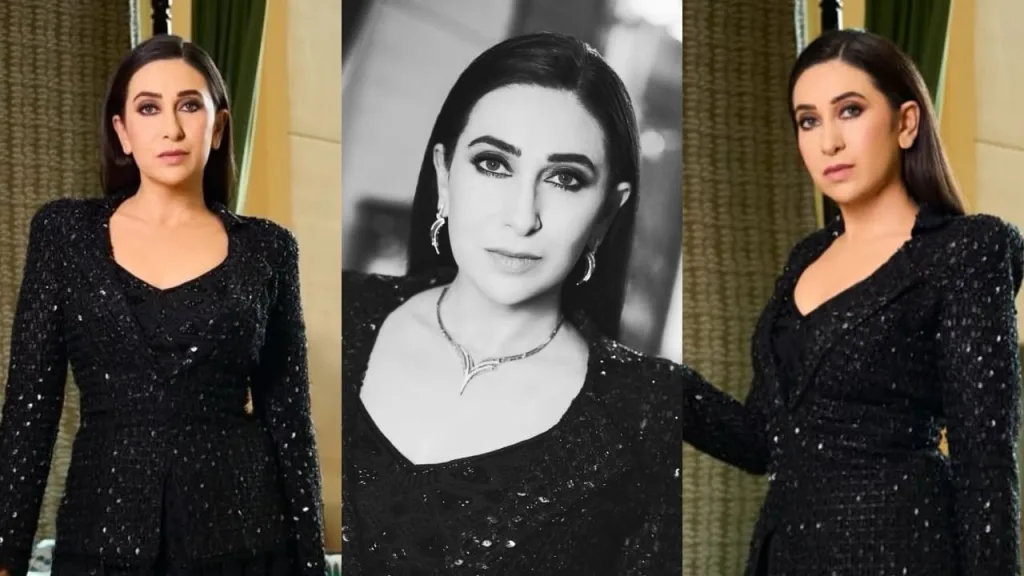 Timeless Elegance: Karisma Kapoor Black Blazer and Dhoti Pants Set Redefines Chic Sophistication 2 image 149 Timeless Elegance: Karisma Kapoor Black Blazer and Dhoti Pants Set Redefines Chic Sophistication