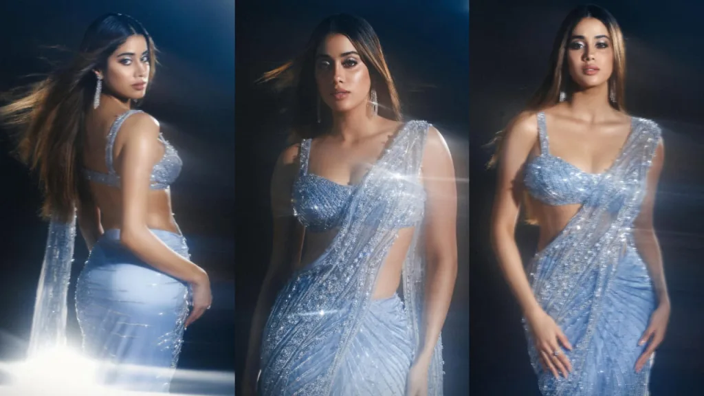 image 165 Janhvi Kapoor Sheer Saree Blouses: Redefining Ethnic Glamour, One Drape at a Time