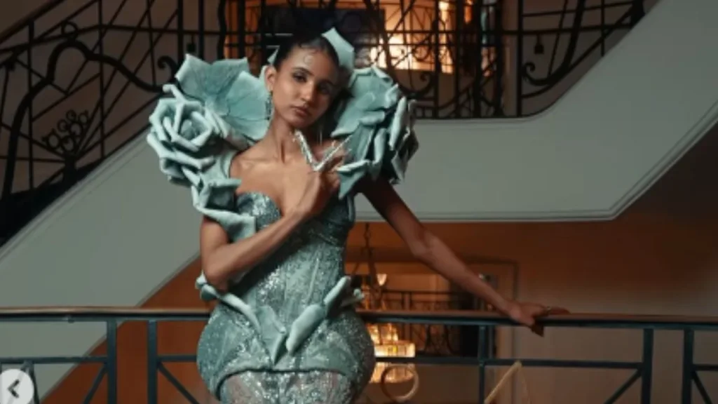 Nancy Tyagi at Cannes 2025: How a Delhi Girl's Self-Made Gown Stole the Global Spotlight 3 Image