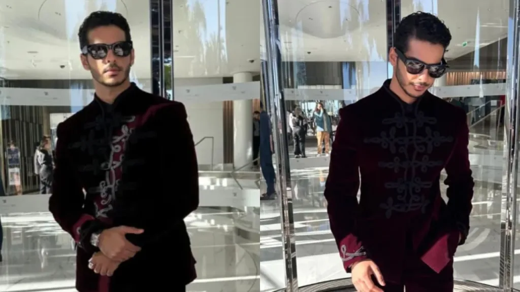Ishaan Khatter’s Cannes 2025 Red Carpet Look: Gaurav Gupta Velvet Suit Channels Royal Energy 1 Ishaan Khatter