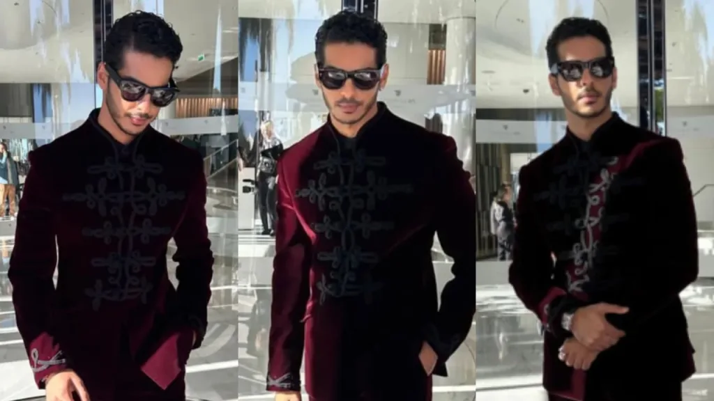 Ishaan Khatter’s Cannes 2025 Red Carpet Look: Gaurav Gupta Velvet Suit Channels Royal Energy 2 Image