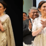 Nita Ambani’s Golden Accented Beige Kurta Set at DAIS Graduation Ceremony: A Timeless Ethnic Elegance Redefined