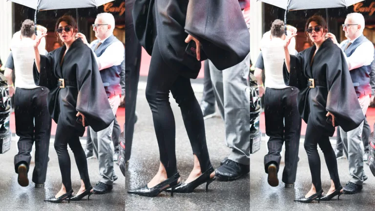 Priyanka Chopra Met Gala 2025 Pre-Event Look: Balmain Cape Coat and Rs 55,338 Slingbacks Set the Tone