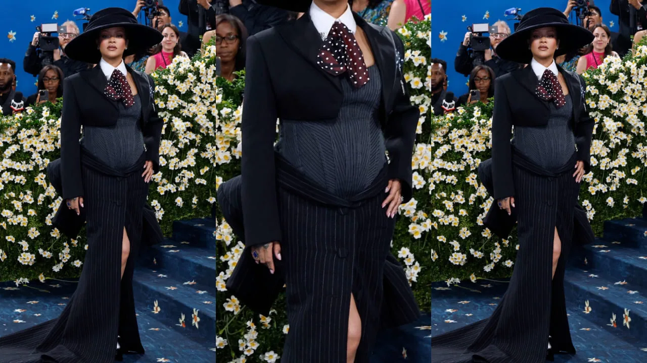 Rihanna Stunning Met Gala 2025 Look: Fashionably Announces Third Pregnancy in Wool Jacket