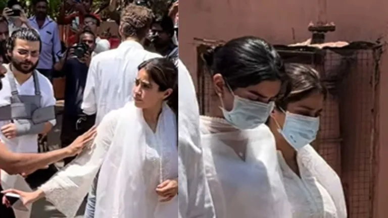 Sonam, Janhvi, Khushi, and Shanaya Kapoor Break Down Emotional Farewell to Grandmother Nirmal Kapoor