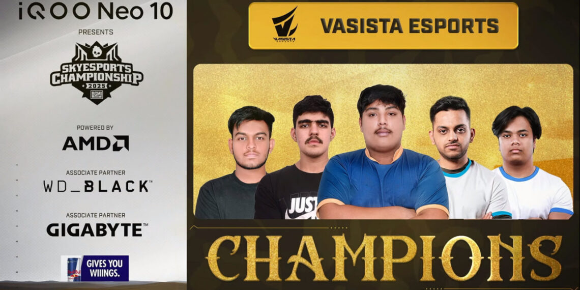 Vasista Esports Crowned Champions in iQOO Neo 10 Skyesports Championship 2025 BGMI Grand Finals