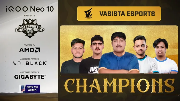 vasista Vasista Esports Crowned Champions in iQOO Neo 10 Skyesports Championship 2025 BGMI Grand Finals