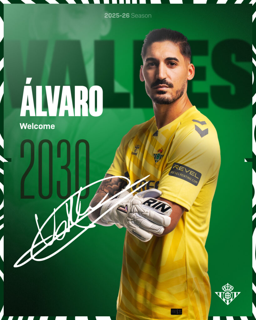 Real Betis Sign Goalkeeper Alvaro Valles on a 5-Year Deal