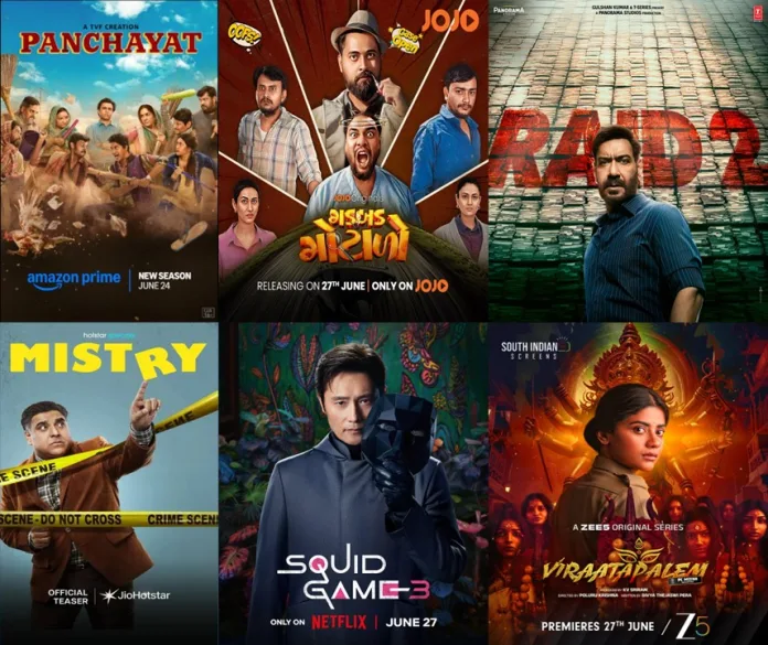 Collage 4 June's Final OTT Releases: 6 Must-Watch Shows and Movies This Week