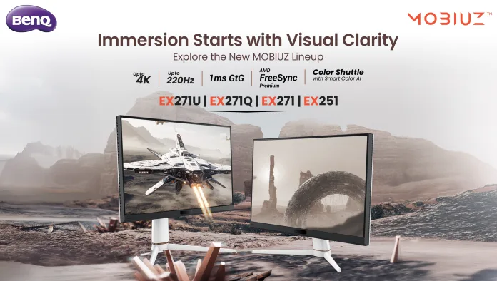 EX-banner BenQ Launches MOBIUZ Gaming Monitor Range: AI-Powered Displays