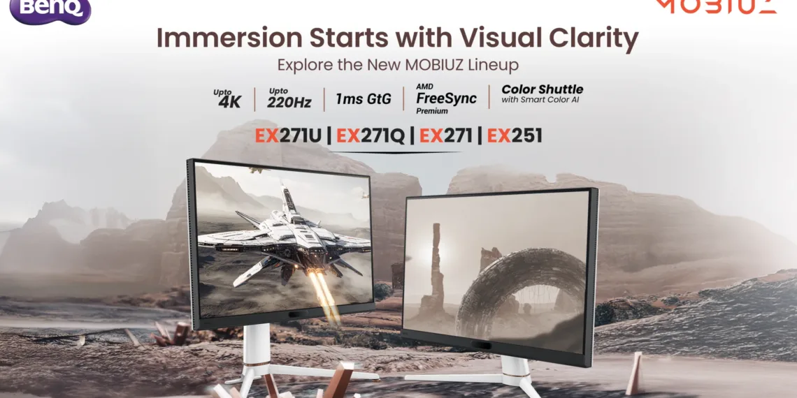 BenQ Launches MOBIUZ Gaming Monitor Range: AI-Powered Displays
