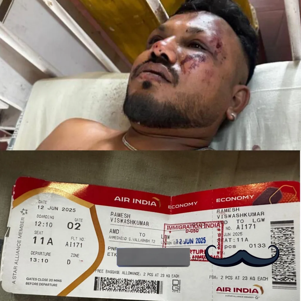 Air India Crash Survivor Found Alive: Miracle at Seat 11A in Ahmedabad Tragedy