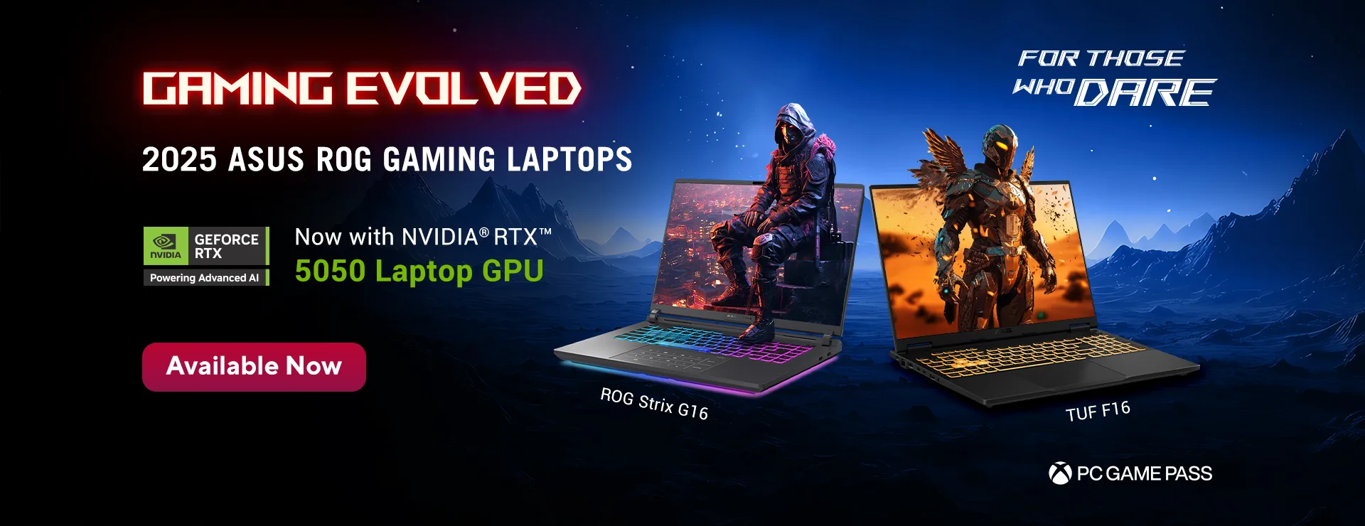 Launch kv (1)ASUS RTX 5050 Gaming Laptops: TUF Gaming F16 and ROG Strix G16 Now Available