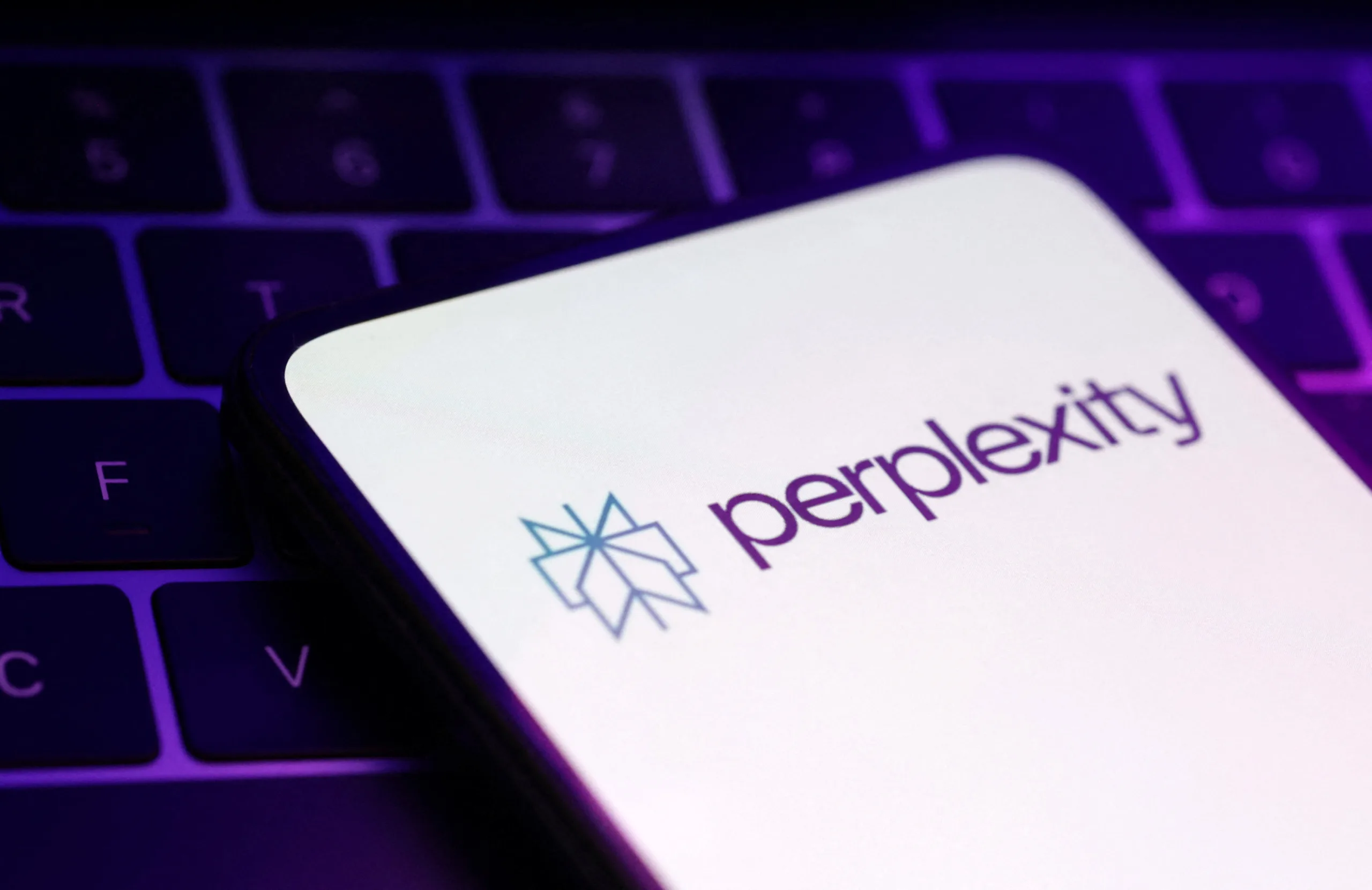 Billustration shows perplexity ai logo