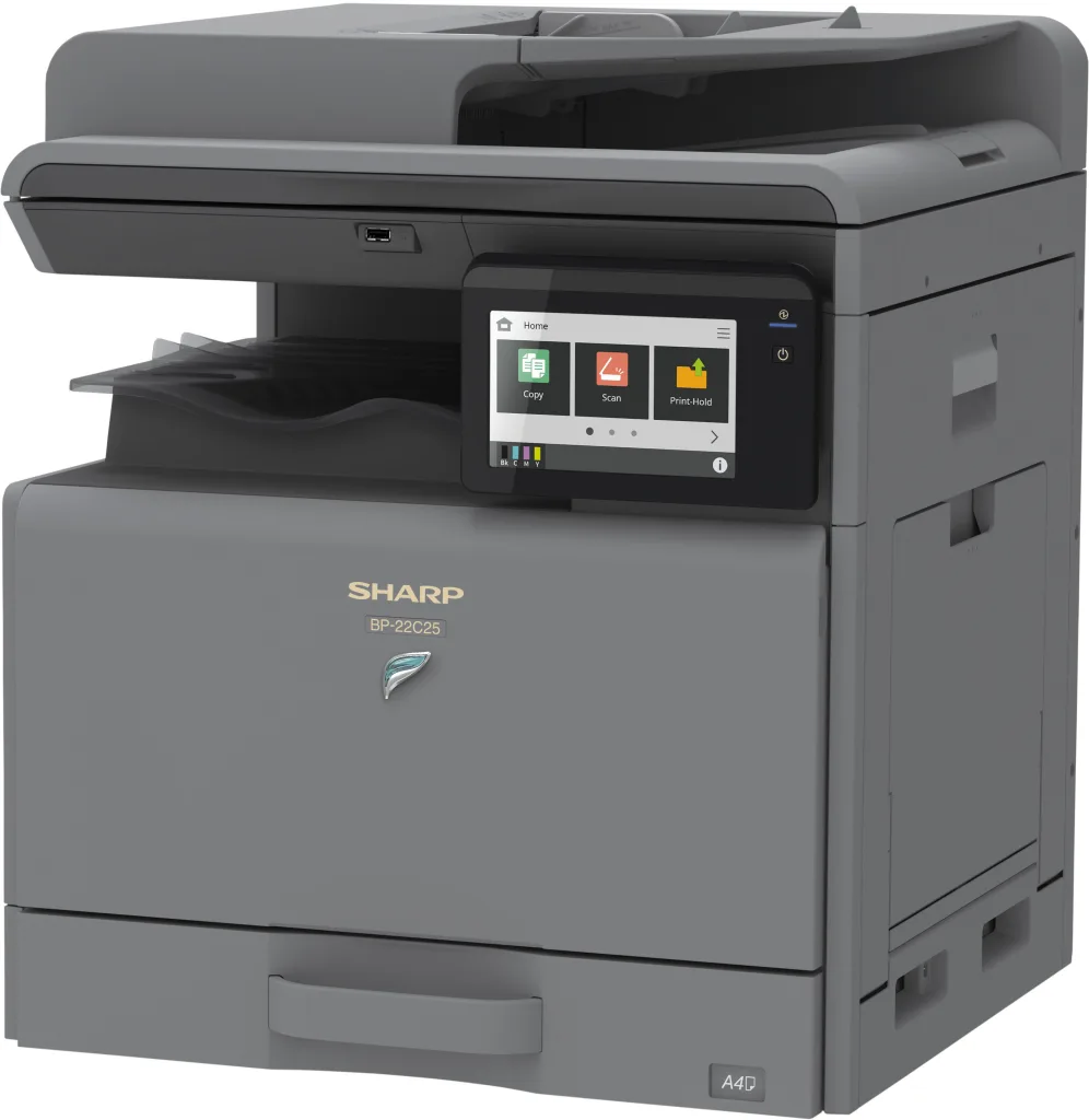 Sharp launchesmultifunction printers bp 22c25 full front.