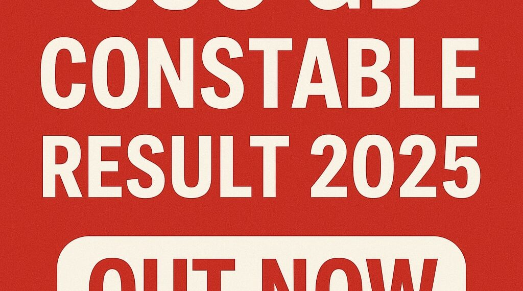 Ssc gd constable result 2025