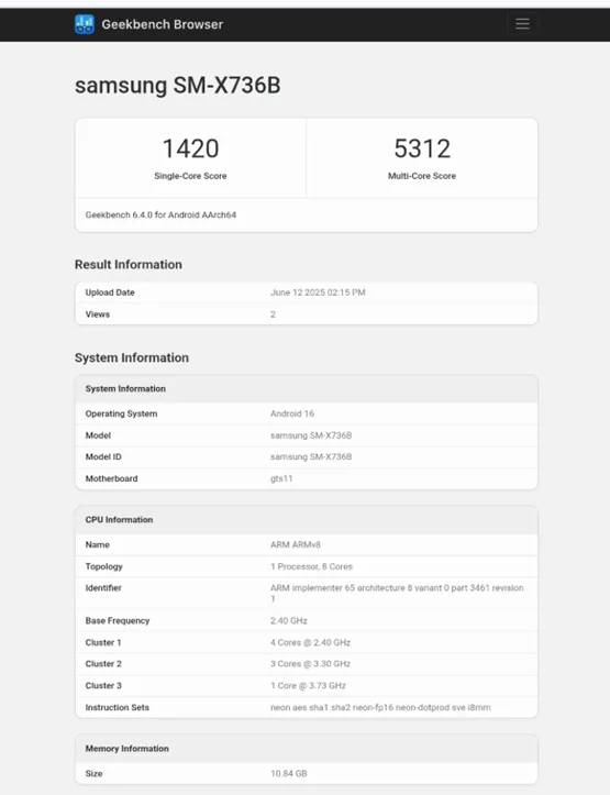 Samsung galaxy tab s11 3