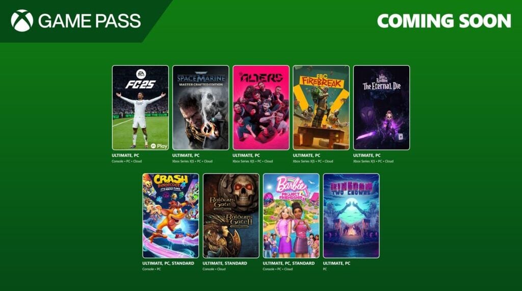 Xbox Game Pass June 2025: 10 New Games Coming This Month