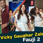 Gauahar Khan, Zaid Darbar, Ankita Lokhande, and Vicky Jain Shine at Fauji 2: Inside Bollywood’s Star-Studded Event in 2025