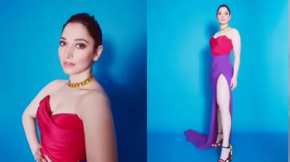 Tamannaah Bhatia's Thigh-High Slit Gowns: 5 Mesmerizing Red Carpet Moments That Redefined Glamour 4 Image