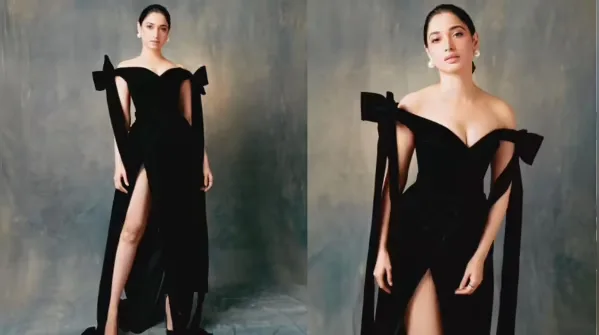 Tamannaah Bhatia's Thigh-High Slit Gowns: 5 Mesmerizing Red Carpet Moments That Redefined Glamour 5 Image