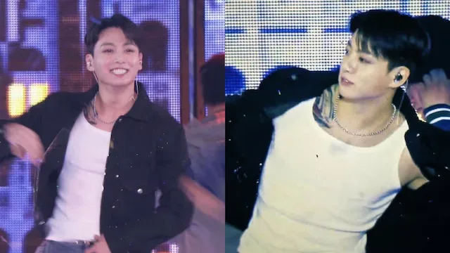 BTS Jungkook Chest Tattoo Revealed: New Swallow Ink Debuts at J-Hope Concert After Military Return 1 BTS