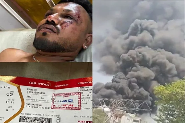Ahmedabad Plane Crash: How Passenger Vishwash Kumar Ramesh in Seat 11A Miraculously Survived the Devastating Air India Tragedy 2 Image