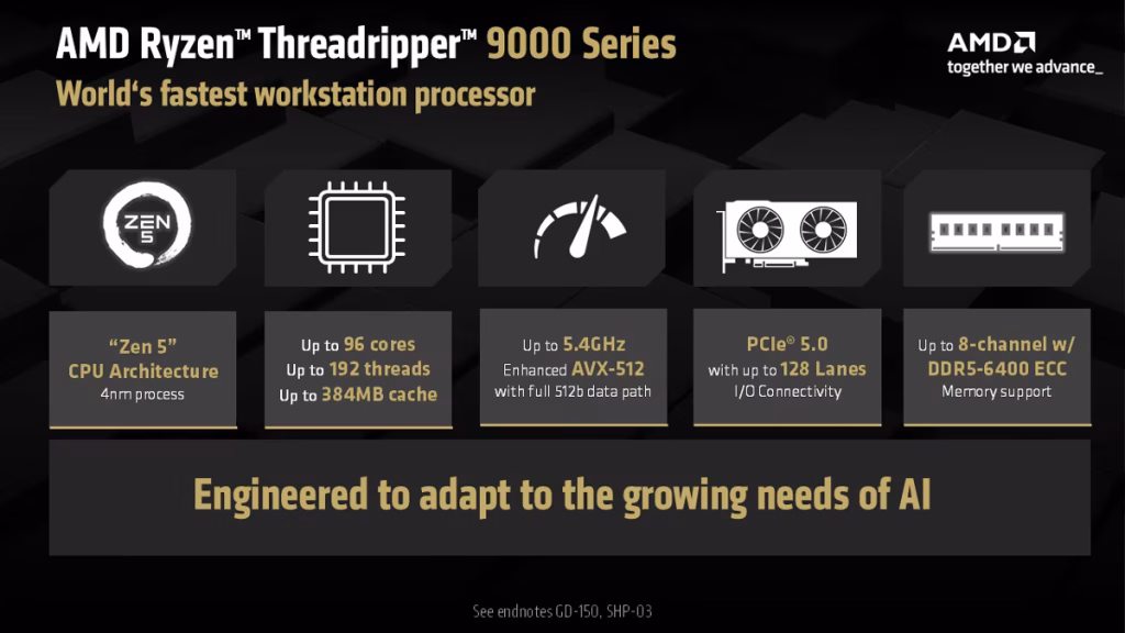 AMD Threadripper Pro 9000 WX-Series: 96-Core Zen 5 Beast Arrives July 23