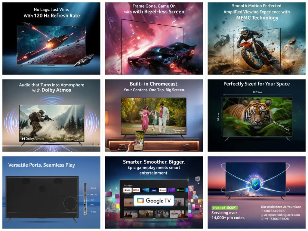 Acerpure Launches 65" & 75" Advance Gaming Series Smart TVs 2 Acerpure 2