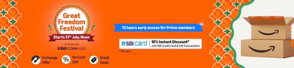 Amazon great freedom festival 2025