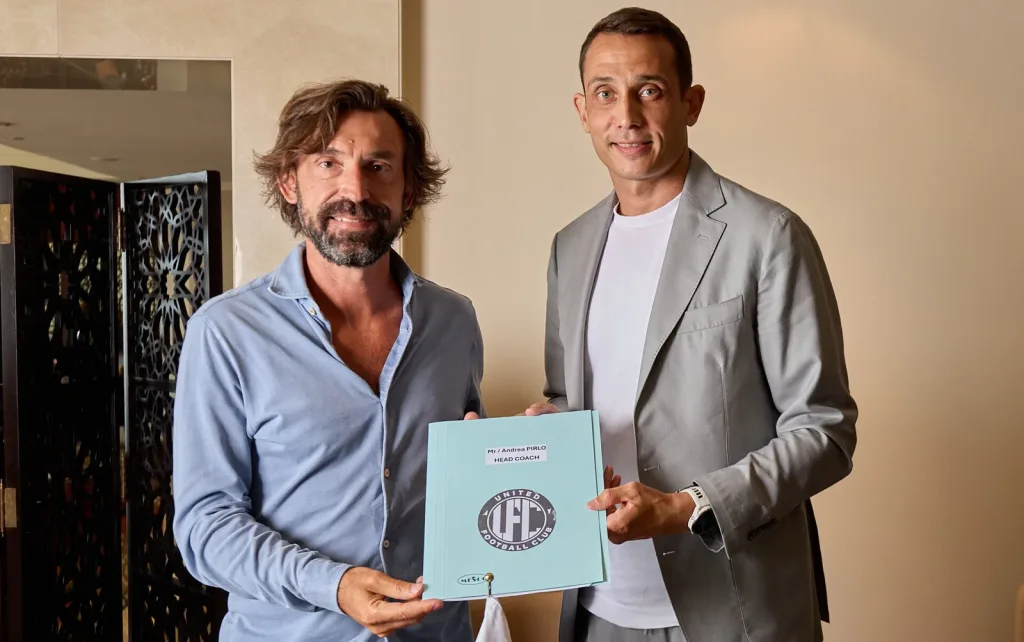 World Cup Legend Andrea Pirlo Makes Stunning Return as Head Coach of United FC Dubai on 2-Year Deal 1 Andrea pirlo joins united fc