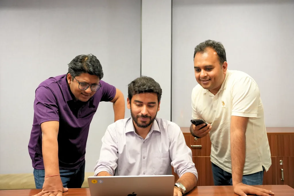 Drizz founders (l r) partha mohanty, yash varyani, asad abrar