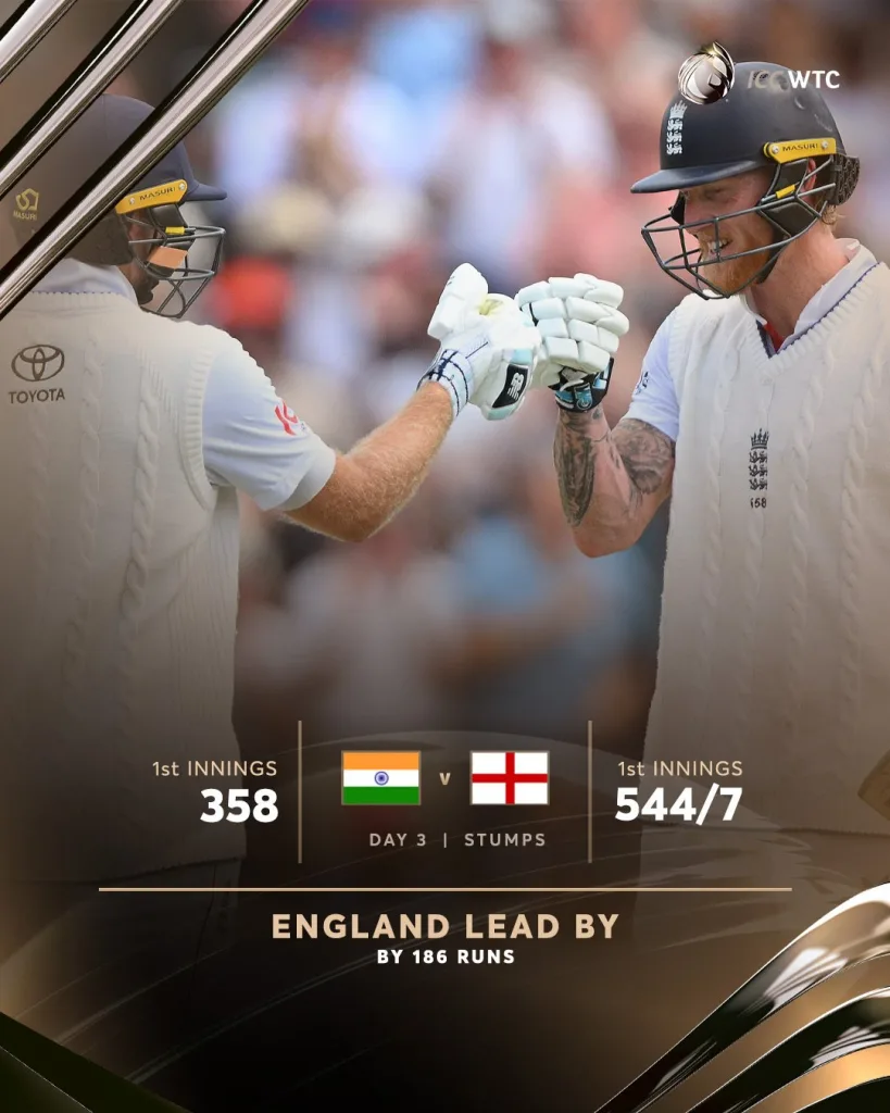 England vs India 4th Test Day 3: Match Report as Root’s Magnificent 150 Leads England’s Charge into Commanding Position 1 England vs india 4th test day 3