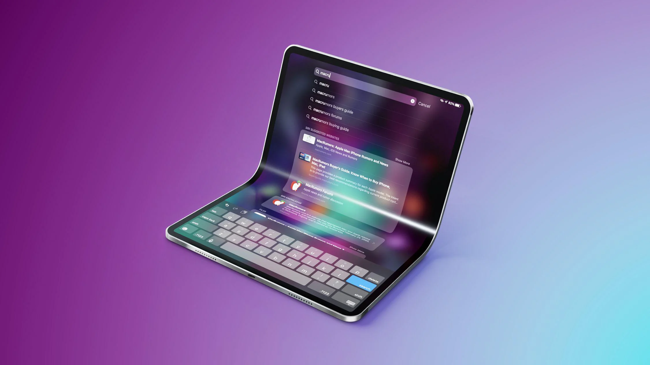 Foldable ipad