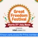 Great freedom festival sale 2025