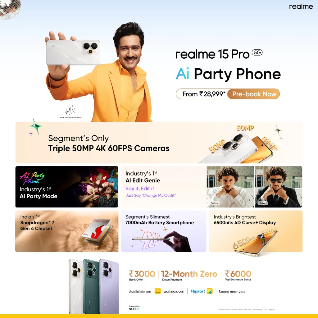 Realme 15 Series Launched: India's First Snapdragon 7 Gen 4 Phone & Massive 7000mAh Battery 1 Realme 15 Series Launched: India's First Snapdragon 7 Gen 4 Phone & Massive 7000mAh Battery