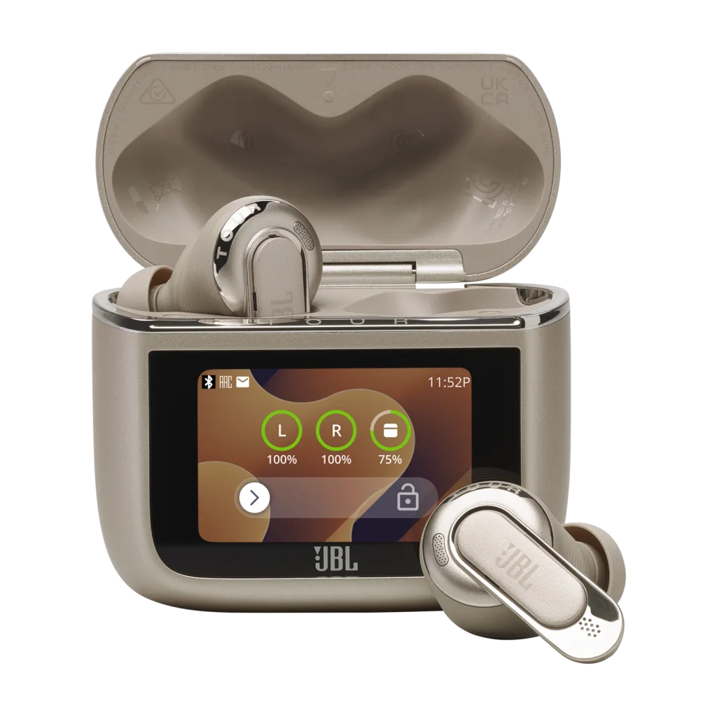 Jbl tour pro 3 product image case open latte (1)