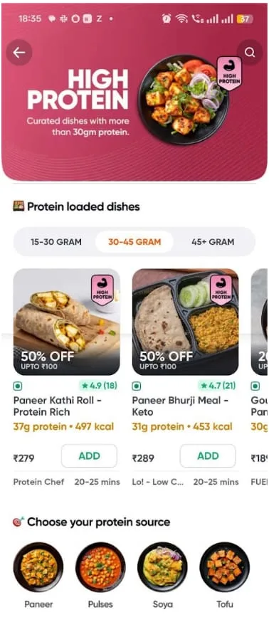 Key visual swiggy launches new ‘high protein’ category