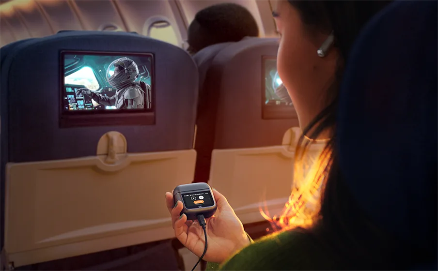 Ls jbl tour pro 3 lifestyle image transmitter black