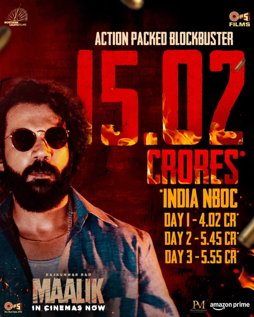 Maalik box office collection day 3