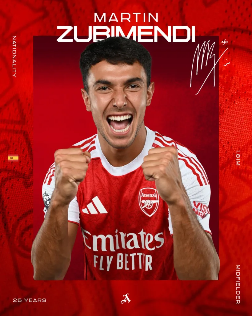 How Martín Zubimendi's Move to Arsenal Could Transform The Gunners' Midfield 1 Martin zubimendi
