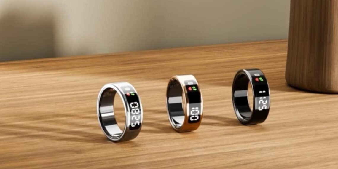 Pebble halo smart ring
